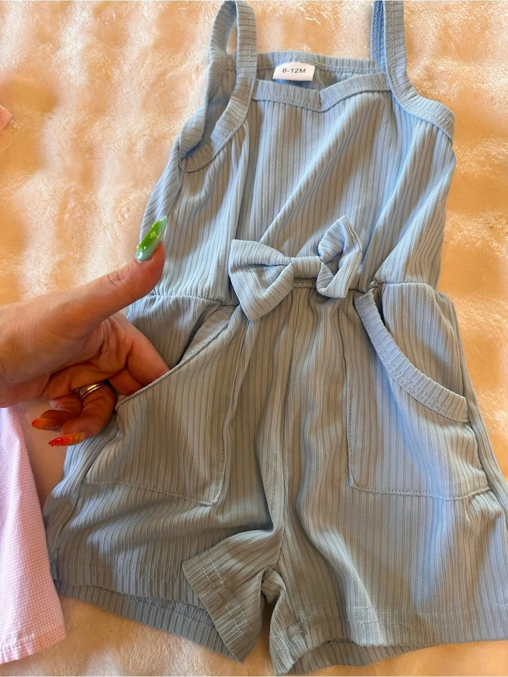 Pink Old Navy Girls' Shirt Dress and Blue Romper Set